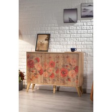 Mobetto Home Efsun Rose Dekoratif Çok Amaçlı Dolap