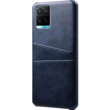 Vivo Y21 / Vivo Y21S / Vivo Y33S Darbeye Dayanıklı Telefon Kaplaması Pu Deri ve Pc Telefon Kılıfı 2 Kart Yuvası ile (Yurt Dışından)