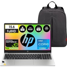 Hp 250 G10 Intel Core I5 1335U 16GB 512SSD Nvıdıa Geforce MX550 2gb 15.6" Fullhd Freedos Klavye Işıklı Taşınabilir Bilgisayar 8A539EA Snertech Çanta Hediye