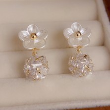 Moda Çiçek Küre Küpeler, Premium Duygu Temperament Küpeler (Yurt Dışından)