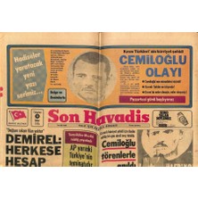 Gökçe Koleksiyon Son Havadis Gazetesi 14 Şubat 1976 - Cemiloğlu Törenlerle Anıldı  GZ69457