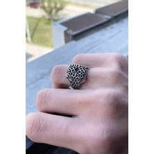 Efna Store Gümüş Renk Ayarlanabilir Erkek Yüzük