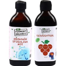 Organik Spirulins Mix  ve Resveratrol (220gr) 2'li Set