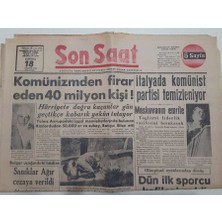 Gökçe Koleksiyon Son Saat Gazetesi 18 Ağustos 1948 - Vildan Aşir Herşeyi Pembe Görüyor   GZ71648