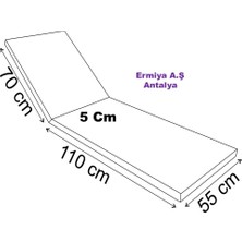 Ermiya Takata Şezlong Minderi Kılıfı Süngersiz Impertex Kumaş 180*55 ( 110*70*55) Ölçülerine Lütfen Bakınız