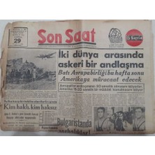 Gökçe Koleksiyon Son Saat Gazetesi 29 Kasım 1948 - Olimpiyat Şampiyonları Hala Yevmiyelerini Bekliyorlar   GZ71615