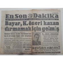 Gökçe Koleksiyon En Son Dakika Gazetesi 15 Ocak 1948 - Almanyada Gizli Komünist Planı Meydana Çıkarıldı  GZ71756
