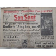 Gökçe Koleksiyon Son Saat Gazetesi 4 Mayıs 1948 - 12 Yaşında Gebe Kalan Çocuk Anne   GZ71659