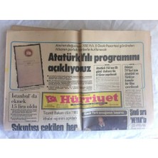 Gökçe Koleksiyon Hürriyet Gazetesi 3 Ocak 1981 - Istanbulda Ekmek 15 Lira Oldu  GZ73443
