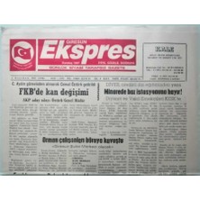 Gökçe Koleksiyon Giresun Ekspres Gazetesi 6 Haziran 2003 Orman Çalışanları Büroya Kavuştu -GZ33353