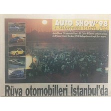 Gökçe Koleksiyon Sabah Gazetesi Auto SHOW98 Eki  30 Ekim 1998 - Rüya Otomobilleri Istanbulda    GZ32798