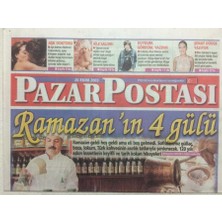 Gökçe Koleksiyon Posta Gazetesi Pazar Postası Eki 26 Ekim 2003 - Ramazanın 4 Gülü   GZ32668
