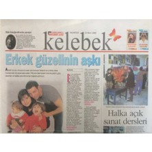 Gökçe Koleksiyon Hürriyet Gazetesi Kelebek Eki 23 Mart 1998 - Erkek Güzeli Vahe Kılıçarslanın Aşkı  GZ35211