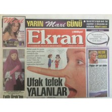 Gökçe Koleksiyon Milliyet Gazetesi Ekran Eki 1 Temmuz 1995 - Fatih Ürekten Yepyeni Klip   GZ35325