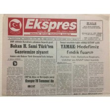 Gökçe Koleksiyon Giresun Ekspres Gazetesi 14 Temmuz 2003  - Anap Lideri Özdemir Kümbete Hayran Kaldı    GZ38199