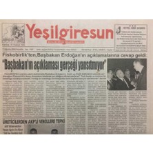 Gökçe Koleksiyon Yeşil Giresun Gazetesi  17 Ağustos 2006 - Başbakanın Açıklaması Gerçeği Yansıtmıyor  GZ38249