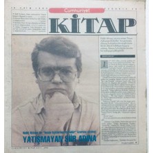 Gökçe Koleksiyon Cumhuriyet Gazetesi Kitap Eki  - 13 Ekim 1994 - Tanrısı Olmayan Bir Ermişin Anatomisi   GZ43490