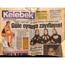 Gökçe Koleksiyon Hürriyet Gazetesi Kelebek Eki 23 Ekim 1990 - Hülya Avşar Tarık Akan Samimiyeti  GZ75741