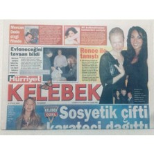 Gökçe Koleksiyon Hürriyet Gazetesi Kelebek Eki - 15 Eylül 2005 - Mehmet Urgancı ve Zeynep Urgancı Boşanıyor    GZ46696