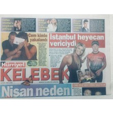Gökçe Koleksiyon Hürriyet Gazetesi Kelebek Eki - 9 Eylül 2005 - Cem Yılmaz Kimle Yakalandı    GZ46698