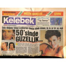 Gökçe Koleksiyon Hürriyet Gazetesi Kelebek Eki 4 Aralık 1990 - Füsun Önalı Arkadaşları Izlemeye Geliyor  GZ75724