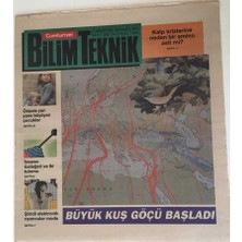 Gökçe Koleksiyon Cumhuriyet Gazetesi Bilim Teknik Eki  - 24 Eylül  1994 - Büyük Kuş Göçü Başladı  -  GZ43600