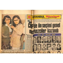 Gökçe Koleksiyon Hürriyet Gazetesi Istanbul Eki 7 Mayıs 1977 - Chpde Ön Seçimi Genel Merkezciler Kazandı   GZ75555