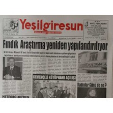 Gökçe Koleksiyon Yeşil Giresun Gazetesi 10 Mart 2006-FINDIK Araştırma Yeniden Yapılandırılıyor        GZ45767