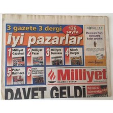 Gökçe Koleksiyon Milliyet Gazetesi  - 20 Temmuz 2003 - Istanbul Palavraları -  GZ43746