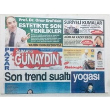 Gökçe Koleksiyon Sabah Gazetesi  Günaydın Eki - 14 Mart 2004 - Sponsor Buldu Hem Para Hem Gözlük Aldı, Son Trend Sualtı Yogası    GZ46072