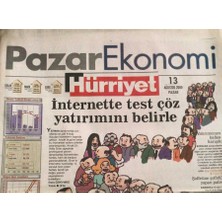 Gökçe Koleksiyon Hürriyet Pazar Ekonomi Gazetesi 13 Ağustos 2000- Palm Artık Türkçe   GZ45027