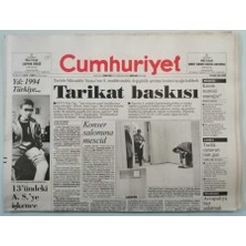 Gökçe Koleksiyon Cumhuriyet Gazetesi 20 Kasım 1994 Dypden Seçime Muhalefet - GZ44711