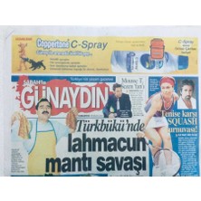 Gökçe Koleksiyon Sabah Gazetesi Günaydın Eki 28 Mart 2007 - Türkbükünde Lahmacun Mantı Savaşı, Tenise Karşı Squash Turnuvası    GZ43267