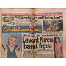 Gökçe Koleksiyon Günaydın Gazetesi Saklambaç Eki 20 Kasım 1990 - Levent Kırca Barut Fıçısı  GZ75597