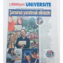 Gökçe Koleksiyon Milliyet Gazetesi Üniversite Eki - 22 Temmuz 2002 - Şansınızı Yaratmak Elinizde   GZ46409
