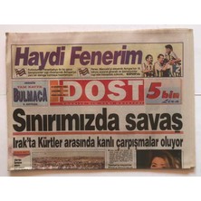 Gökçe Koleksiyon Dost Gazetesi 21 Ağustos 1996 - Bazı Popçular Beste Hırsızı GZ4008