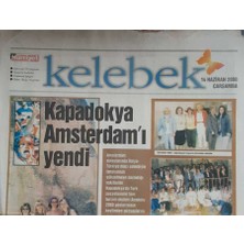 Gökçe Koleksiyon Hürriyet Gazetesi Kelebek Eki 14 Haziran 2000-LIV Tyler Dayaktan Mahkemelik    GZ45633