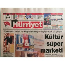Gökçe Koleksiyon Hürriyet Tatil Gazetesi 31 Mayıs 1997 Türkiyenin Müzik ve Kitap Alışkanlığını Değiştirecek Bir Girişim -GZ44568