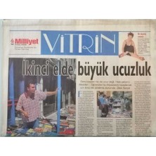 Gökçe Koleksiyon Milliyet Gazetesi Vitrin Eki 19 Eylül 1998 Pop Müzik Sanatçısı Bir Alışveriş Canavarı - GZ44855