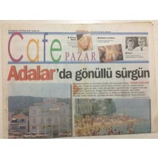 Gökçe Koleksiyon Yeni Yüzyıl Gazetesi Cafe Pazar Eki  10 Ağustos 1997 - Adalarda Gönüllü Sürgün   GZ47297