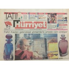 Gökçe Koleksiyon Hürriyet Gazetesi Tatil Eki 14 Aralık 1996 - Camda Venedik Kalitesi   GZ47081