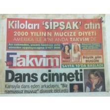 Gökçe Koleksiyon Takvim Gazetesi  9 Kasım 1999 - Karısıyla Dans Eden Arkadaşını Öldürdü   GZ47721