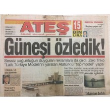Gökçe Koleksiyon Ateş Gazetesi  13 Mart 1997 - Kıbrısta Ödül ve Müzik Coşkusu     GZ47286