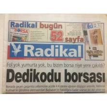 Gökçe Koleksiyon Radikal Gazetesi  12 Kasım 2000 - Dedikodu Borsası    GZ47805