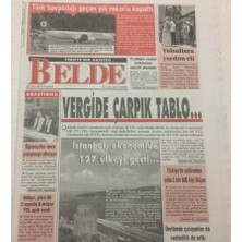 Gökçe Koleksiyon Belde Gazetesi  26 Mart 2007 - Vergide Çarpık Tablo    GZ47786