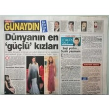 Gökçe Koleksiyon Sabah Gazetesi Günaydın Eki 3 Mayıs 2002 Dünyanın En Güçlü Kızları -GZ37361
