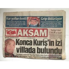 Gökçe Koleksiyon Akşam Gazetesi  19 Ocak 2000 - Grip Öldürüyor     GZ5977