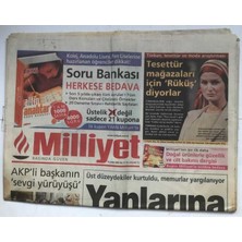 Gökçe Koleksiyon Milliyet Gazetesi 15 Şubat 2005 - Akpli Başkanın  Sevgi Yürüyüşü      GZ7131