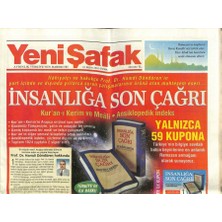 Gökçe Koleksiyon Yeni Şafak Gazetesi 10 Ekim 2003 - Recep Tayyip Erdoğanıraka Huzur Getireceğiz   GZ61387