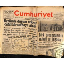 Gökçe Koleksiyon Cumhuriyet Gazetesi 10 Nisan 1948 - Türk Donanmasının Vaziyeti ve Ihtiyaçları  GZ69708